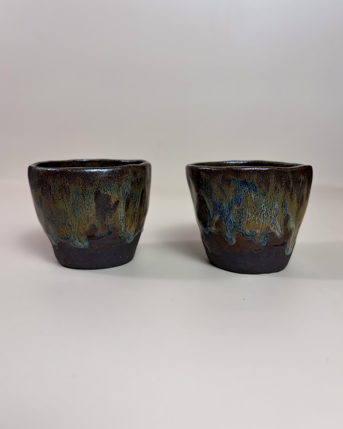 Conjunto Copos Café Cerâmica Artesanal ASAMA