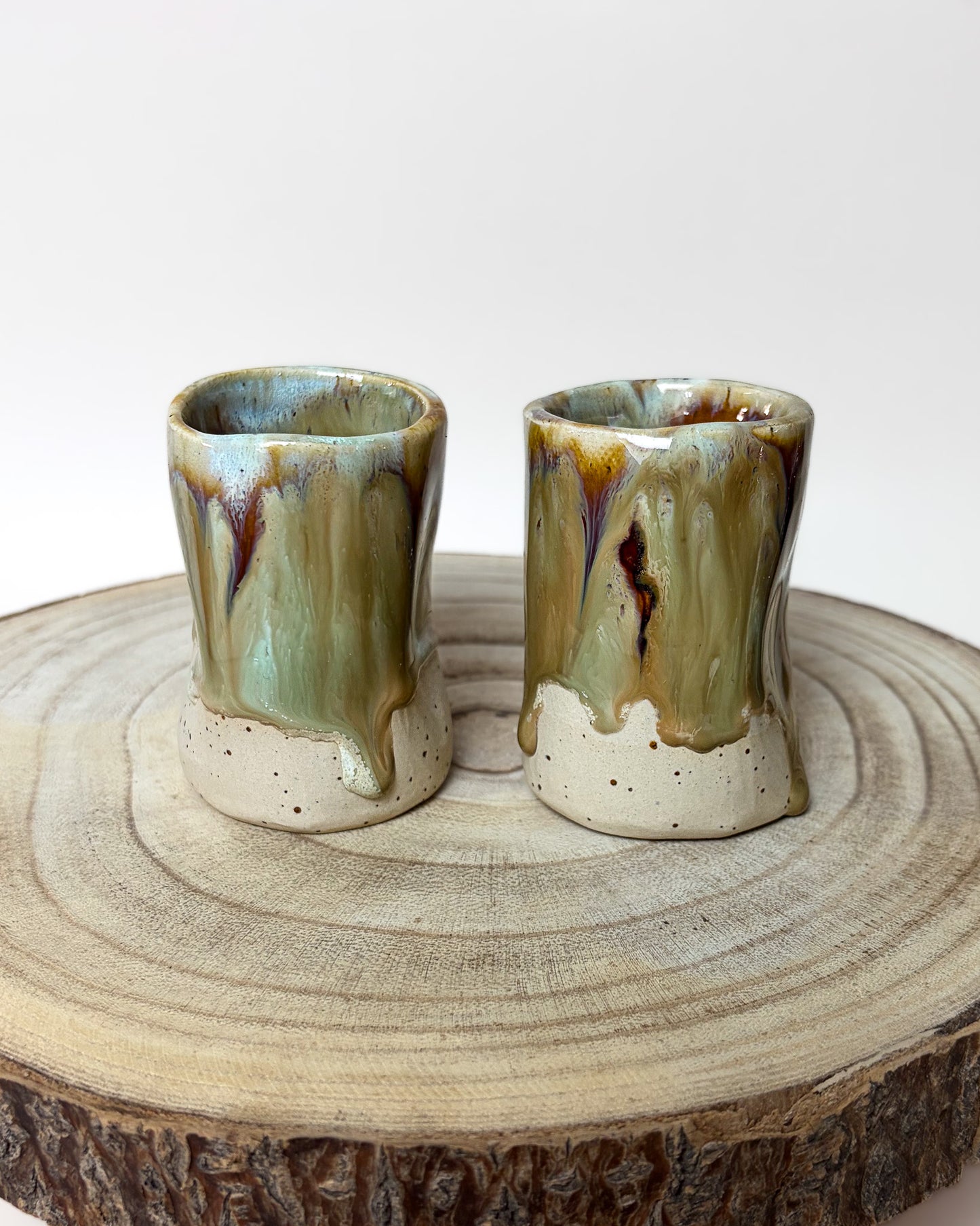 Conjunto Copos Café Cerâmica Artesanal FOREST