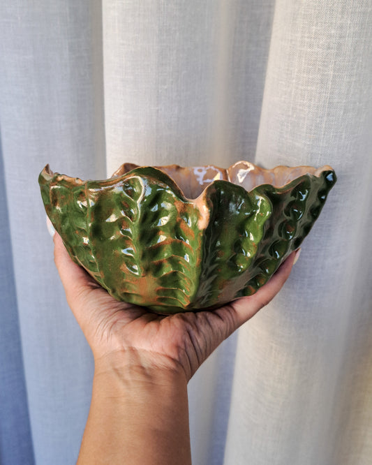 Handcrafted Ceramic Salad Bowl CACTUS Medium