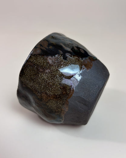 Conjunto Copos Café Expresso Cerâmica Artesanal MARBLE Dark