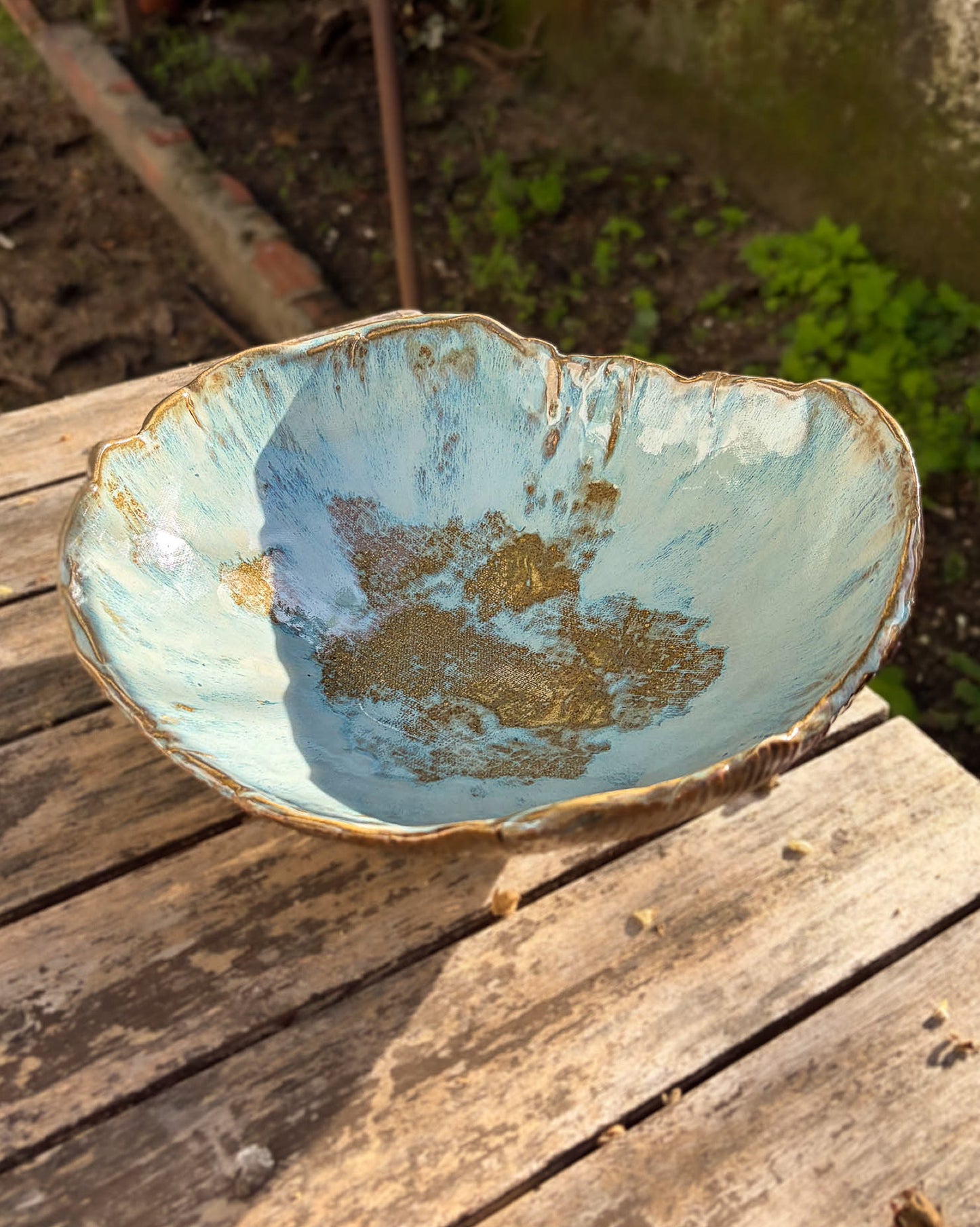 Taça de Servir Cerâmica Artesanal SHORE