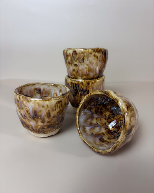 Conjunto Copos Café Cerâmica Artesanal TERRA
