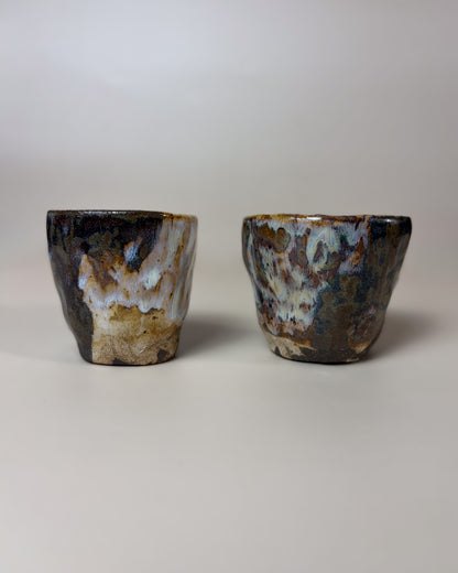Conjunto Copos Café Cerâmica Artesanal KAZE