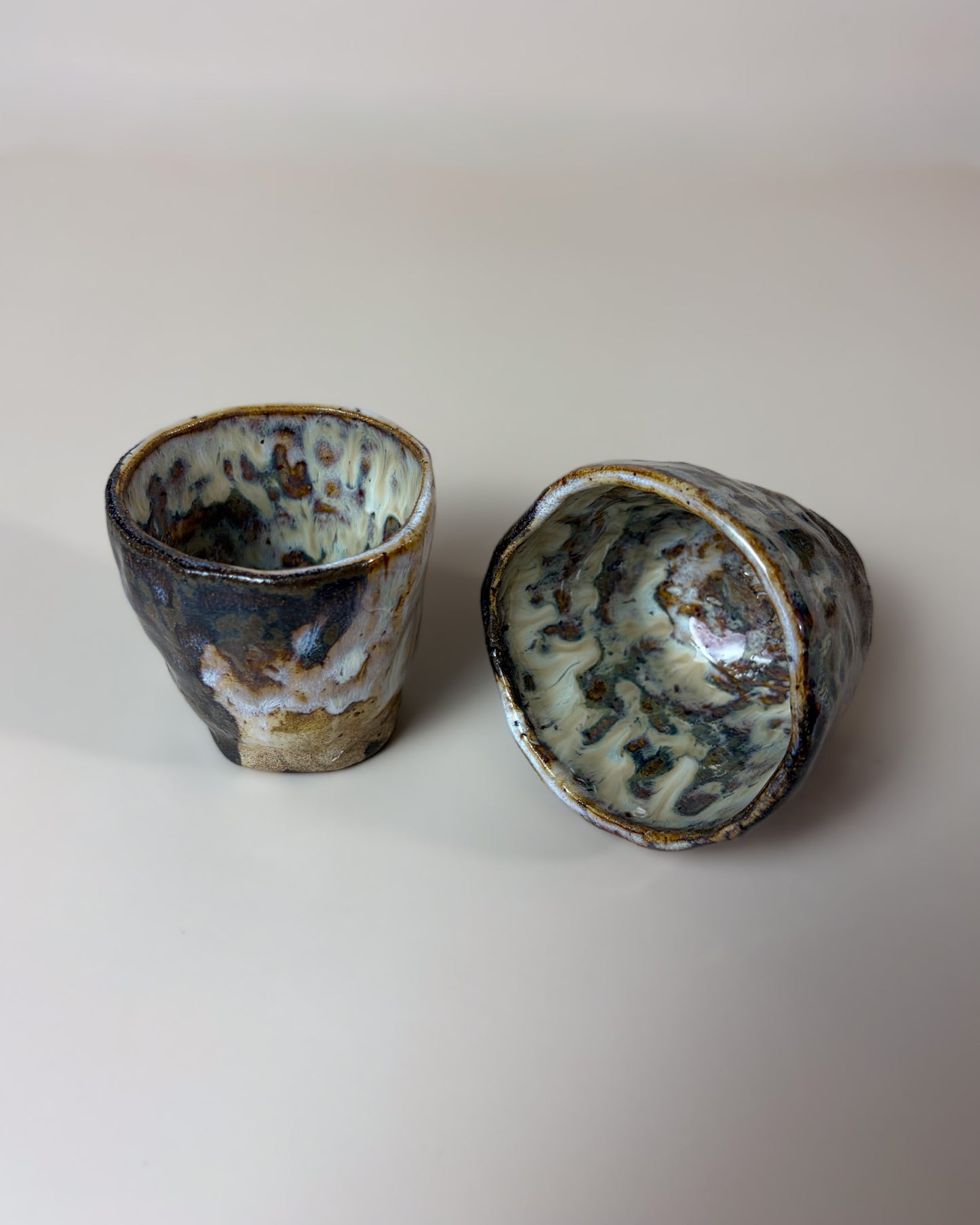 Conjunto Copos Café Cerâmica Artesanal KAZE