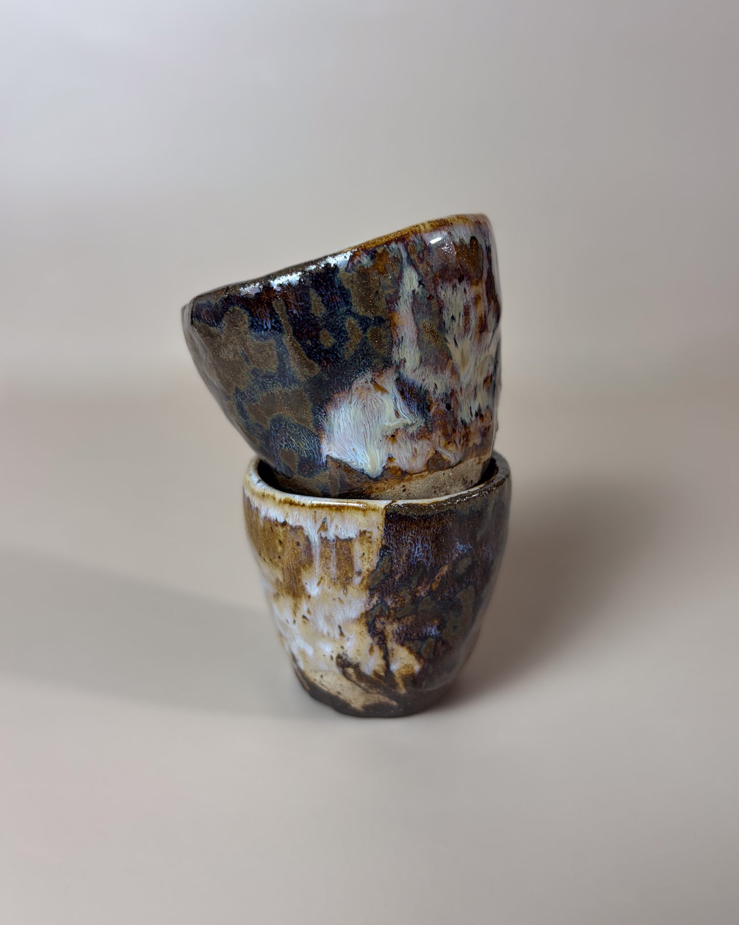 Conjunto Copos Café Cerâmica Artesanal KAZE