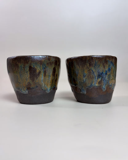 Conjunto Copos Café Cerâmica Artesanal ASAMA