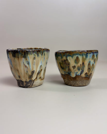 Conjunto Copos Café Cerâmica Artesanal KAZE