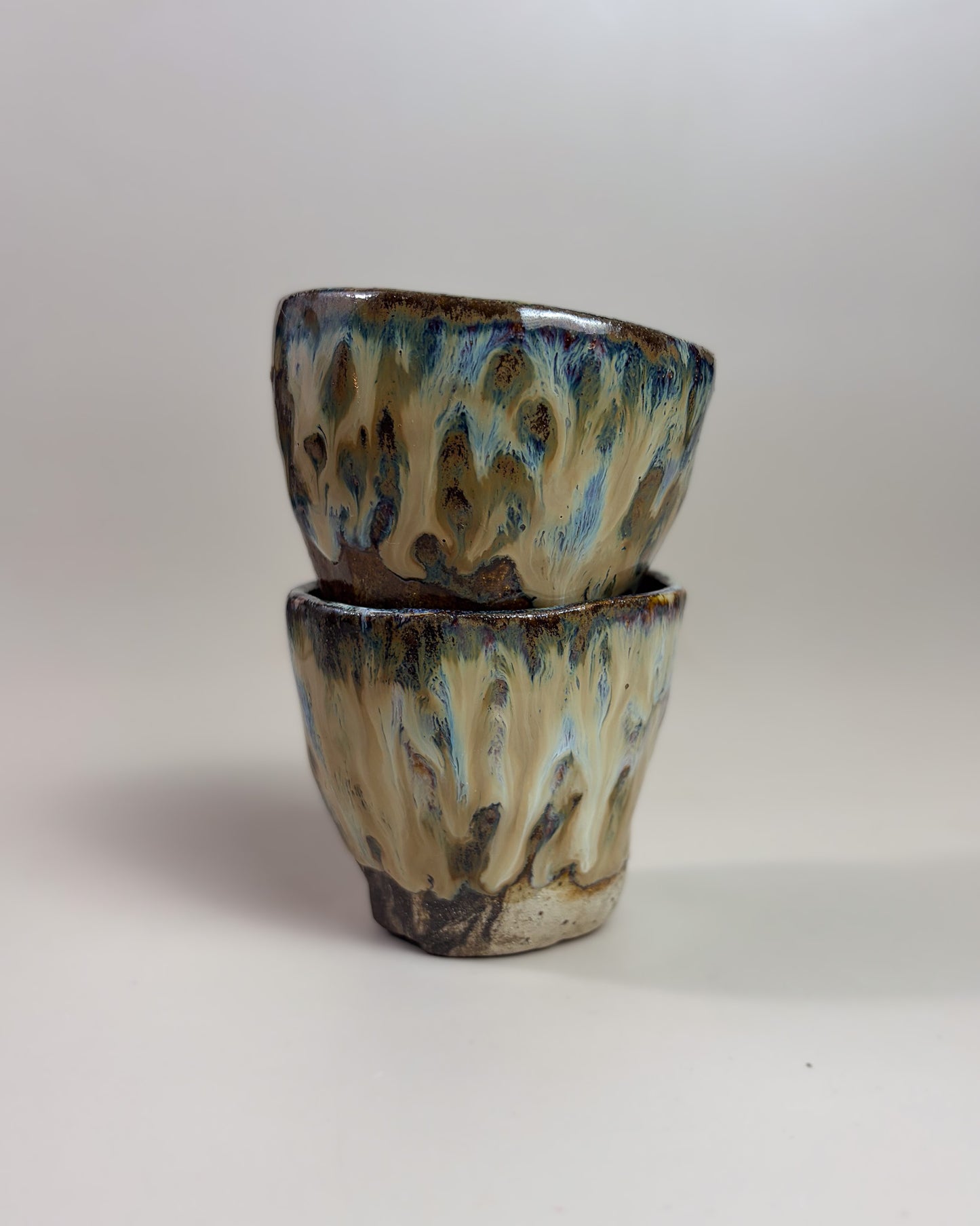 Conjunto Copos Café Cerâmica Artesanal KAZE