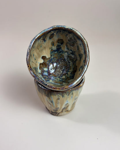 Conjunto Copos Café Cerâmica Artesanal KAZE