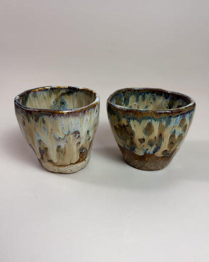 Conjunto Copos Café Cerâmica Artesanal KAZE