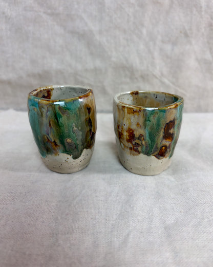 Conjunto Copos Café Cerâmica Artesanal FOREST