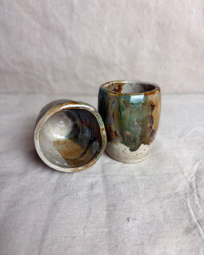 Conjunto Copos Café Cerâmica Artesanal FOREST