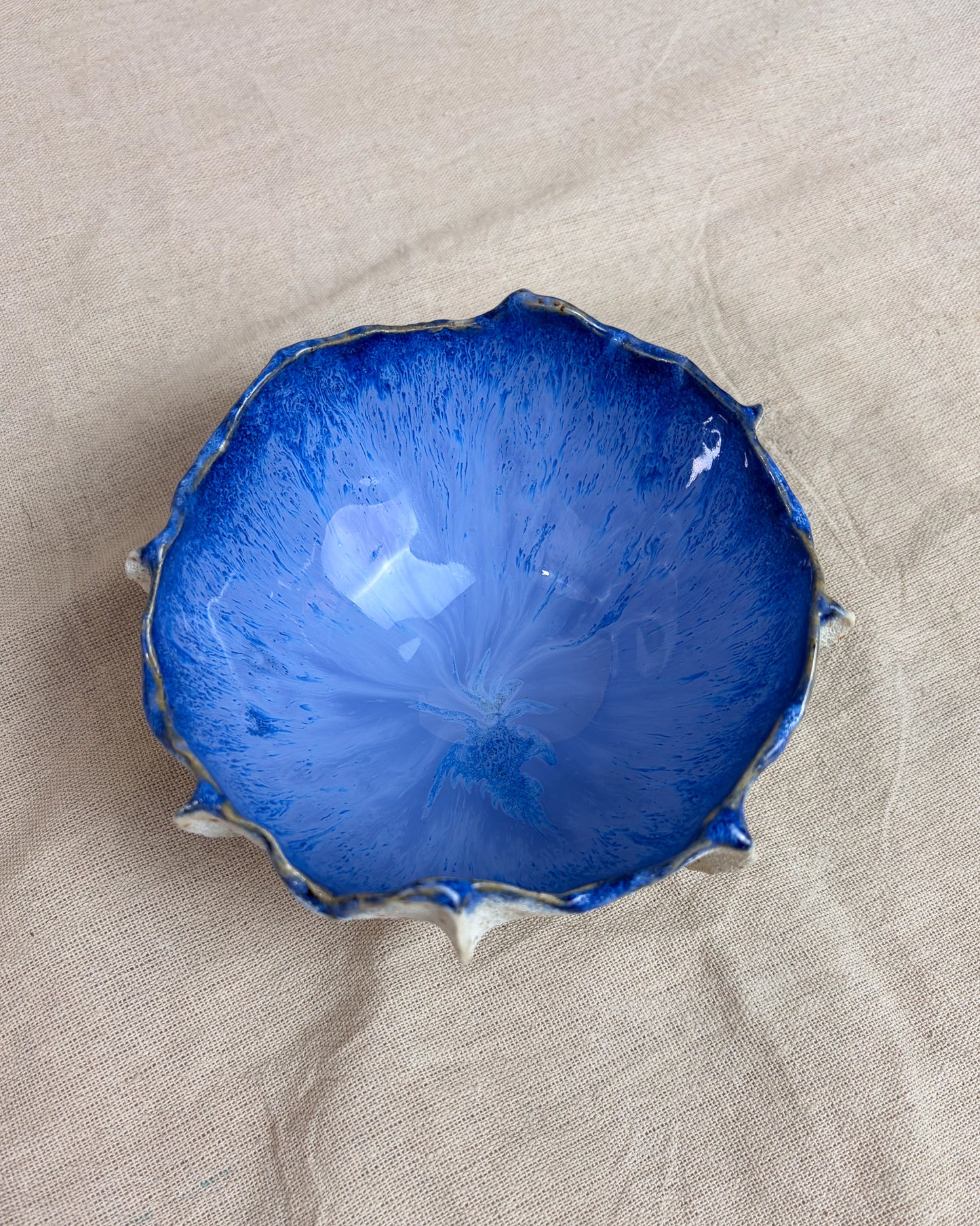 Taça de Sobremesa Cerâmica Artesanal LAPA Sapphire