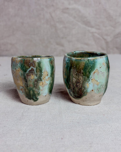 Conjunto Copos Café Cerâmica Artesanal FOREST