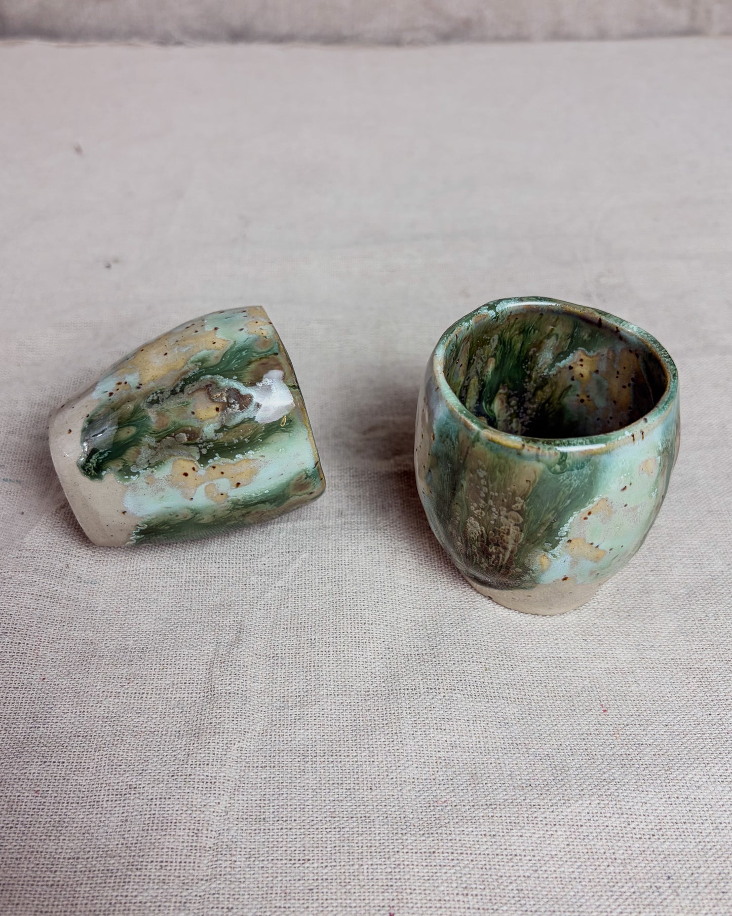 Conjunto Copos Café Cerâmica Artesanal FOREST
