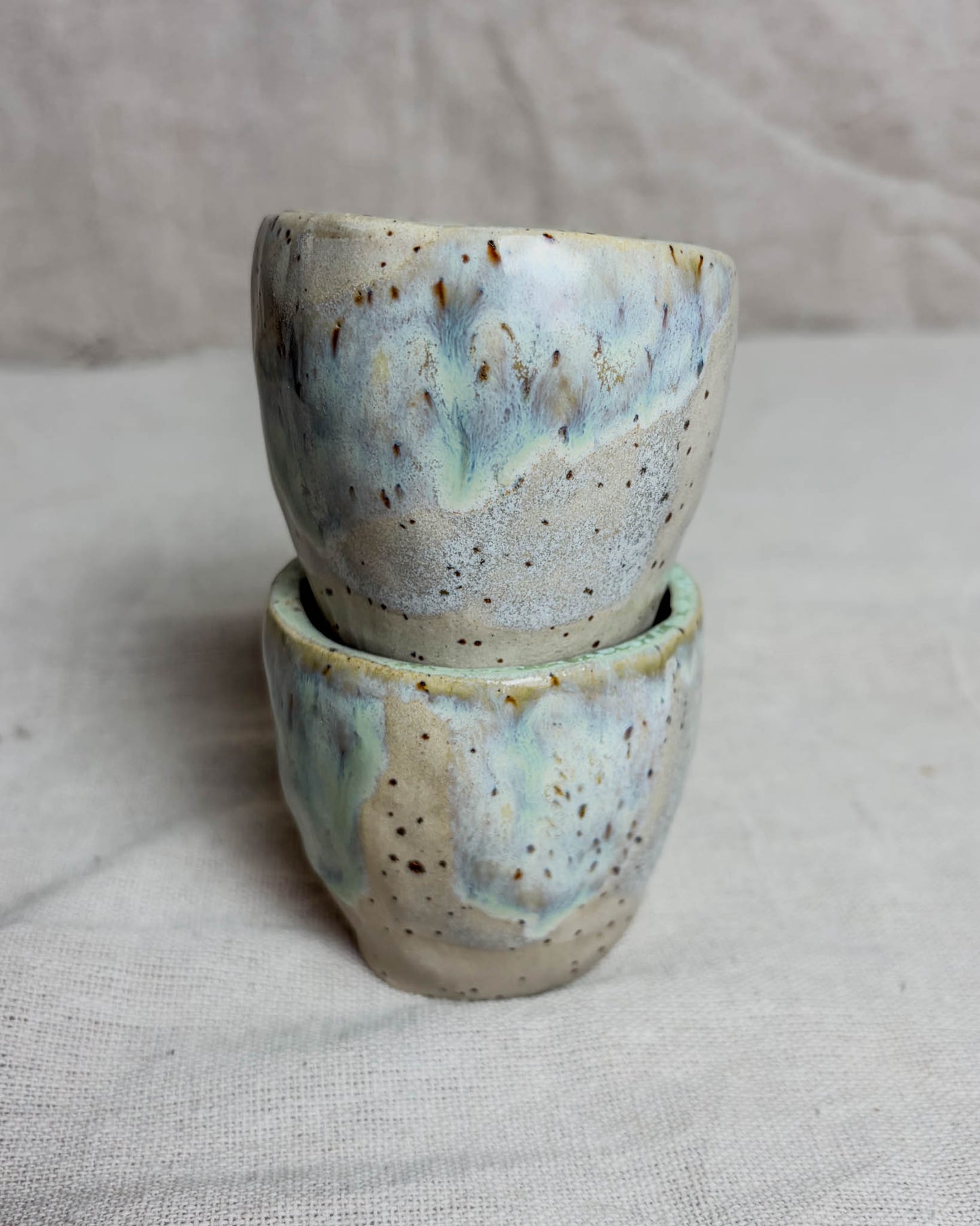 Conjunto Copos Café Cerâmica Artesanal YUKI