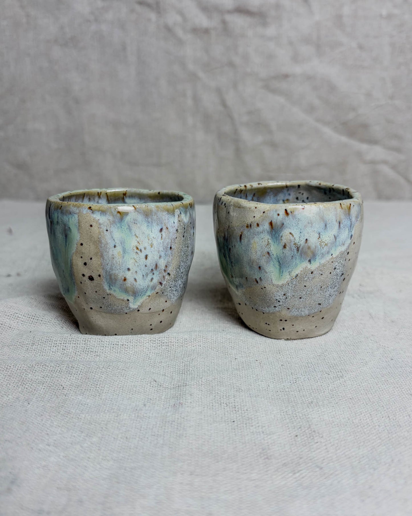 Conjunto Copos Café Cerâmica Artesanal YUKI