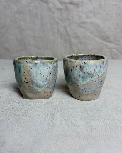 Conjunto Copos Café Cerâmica Artesanal YUKI