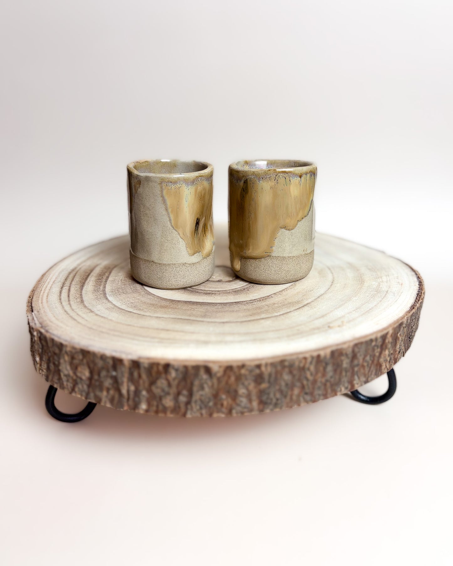 Conjunto Copos Café Cerâmica Artesanal SAARA
