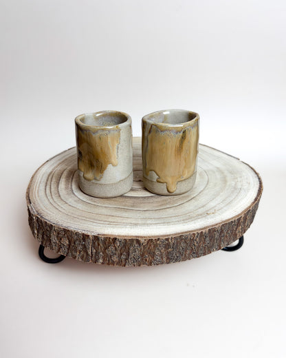 Conjunto Copos Café Cerâmica Artesanal SAARA