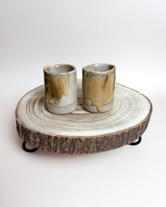 Conjunto Copos Café Cerâmica Artesanal SAARA