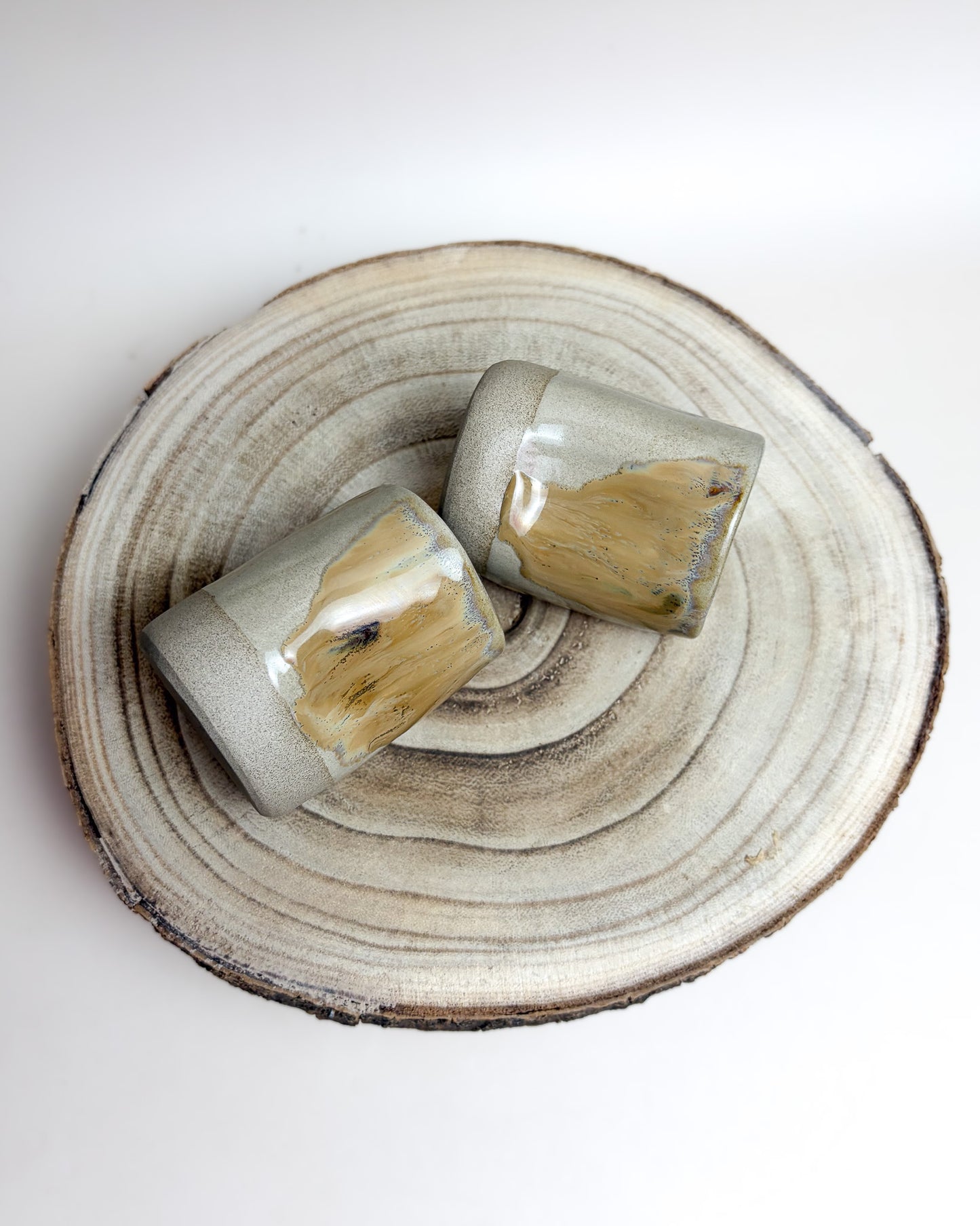 Conjunto Copos Café Cerâmica Artesanal SAARA