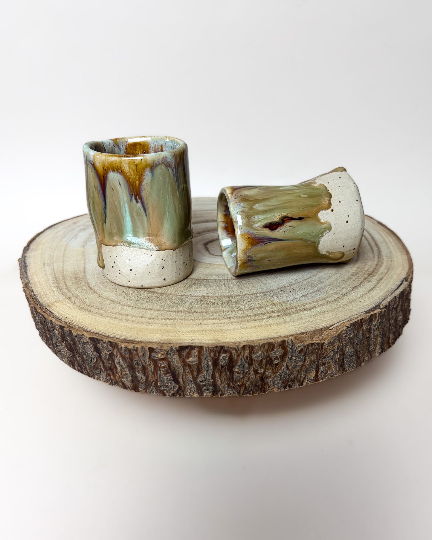 Conjunto Copos Café Cerâmica Artesanal FOREST