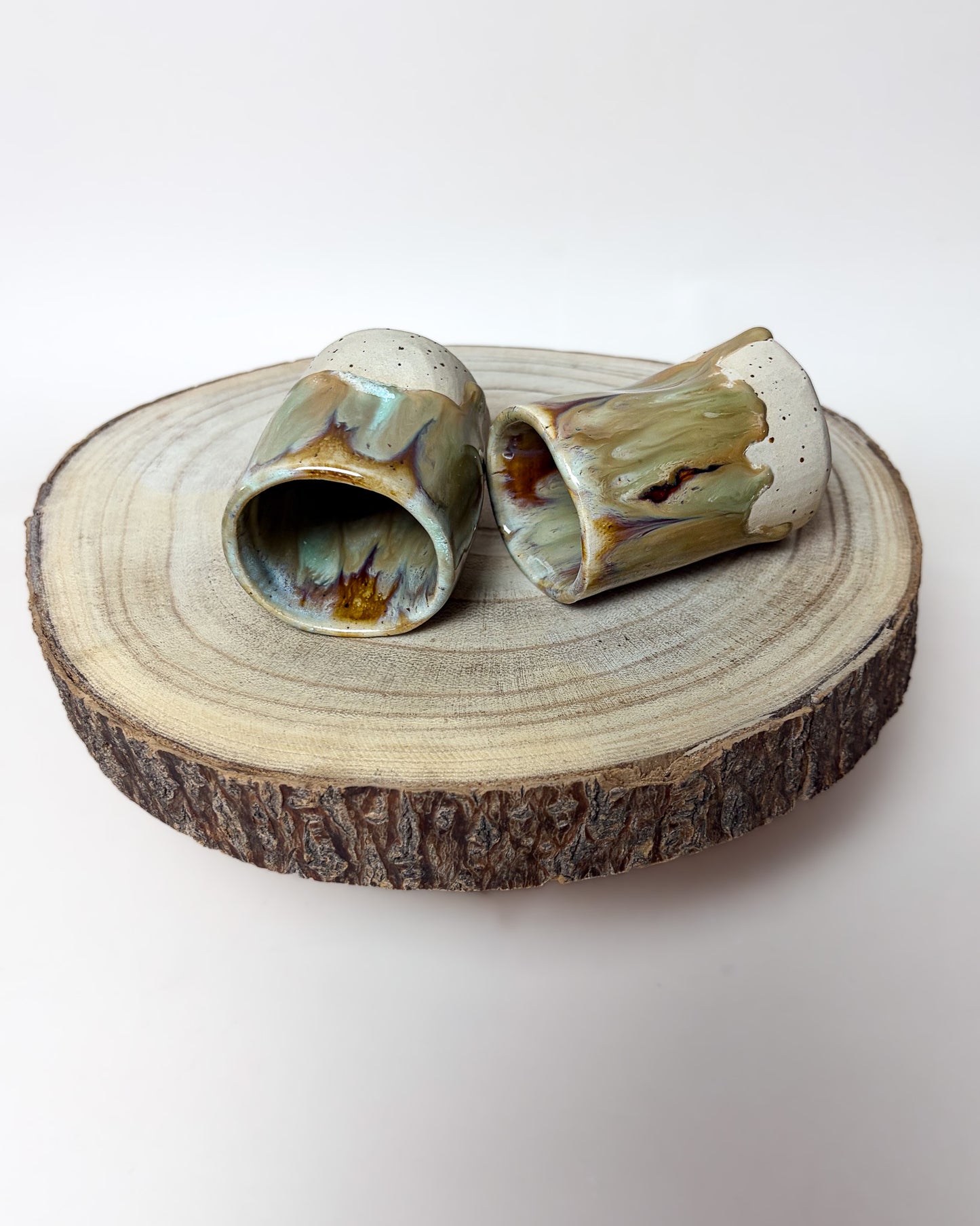 Conjunto Copos Café Cerâmica Artesanal FOREST
