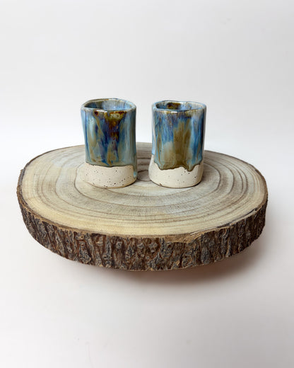 Conjunto Copos Café Cerâmica Artesanal FIORD