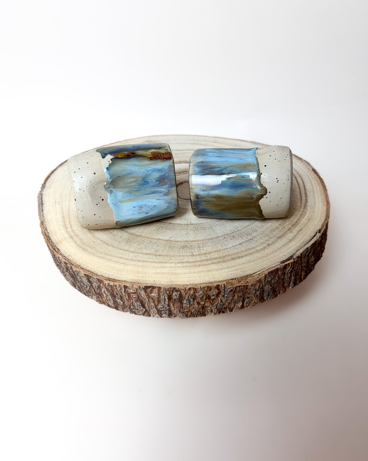 Conjunto Copos Café Cerâmica Artesanal FIORD