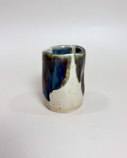 Conjunto 2 Copos Café Cerâmica Artesanal MARBLE Light