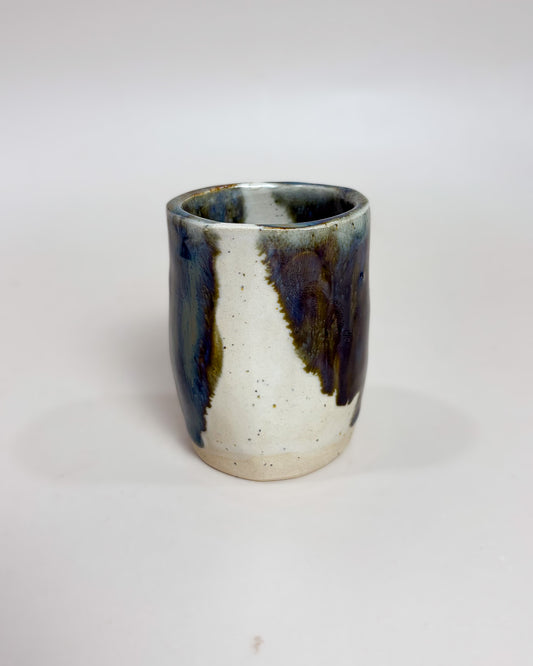 Conjunto 2 Copos Café Cerâmica Artesanal MARBLE Light